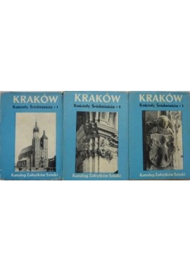 Kraków Kościoły Śródmieścia Tom IV Miasto Kraków Część II Adam Bochnak i Jan Samek (red.)(3 tomy)