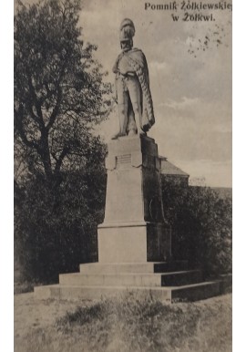 Pocztówka Pomnik Żółiewskiego w Żółkwi ok. 1910 r.