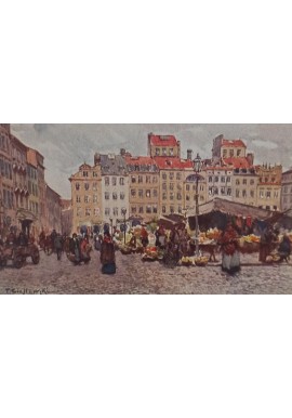 Pocztówka Warszawa Rynek Starego Miasta ok. 1910 r.