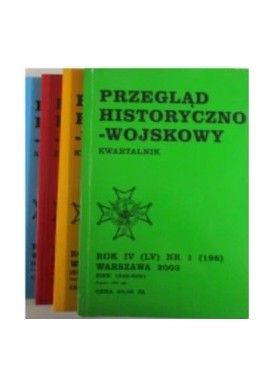 Przegląd historyczno-wojskowy Rok III (LIV) Warszawa 2002 (kpl - 4 tomy) Praca zbiorowa