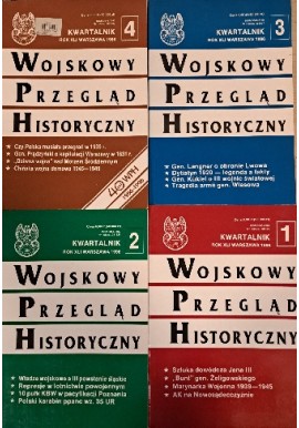 Wojskowy Przegląd Historyczny Rok XLI Warszawa 1996 (kpl - 4 tomy) Praca zbiorowa