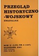 Przegląd historyczno-wojskowy Kwartalnik Rok II (LIII) nr 2 Warszawa 2001 Praca zbiorowa