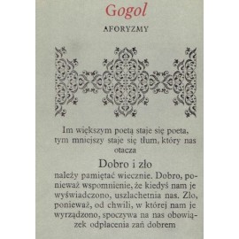 Aforyzmy Mikołaj Gogol