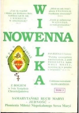 Wielka Nowenna tom 3 codzienne rozważania słowa Bożego