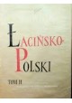 Słownik Łacińsko - Polski Tom II Marian Plezi (red,)