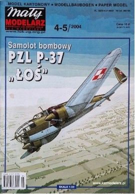 Mały modelarz 4-5/2004 Samolot bombowy PZL P-37 ŁOŚ