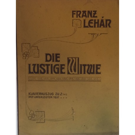 NUTY Die Lustige Witwe Wesoła Wdówka Franz Lechar