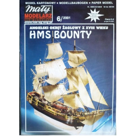 Mały modelarz 6/2001 Angielski okręt żaglowy z XVIII wieku HMS BOUNTY