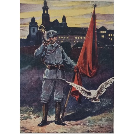 Pocztówka Hymn Strzelców Setkowicz ok. 1917 r.