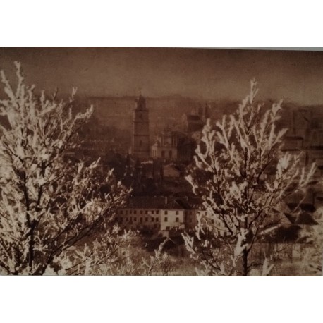 Pocztówka Wilno Widok na kościół Św. Jana z góry Trzykrzyskiej ok. 1935 r.