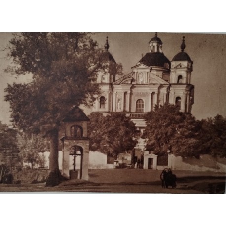Pocztówka Wilno Kościół Św. Piotra i Pawła fasada główna ok. 1935 r.