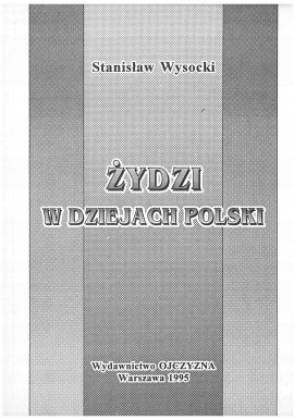 Żydzi w dziejach Polski Stanisław Wysocki