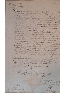 Rękopis miasto Gniew Mewe 29 kwietnia 1802 r.