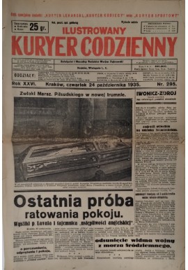 Ilustrowany Kurier Codzienny nr 295 24.10.1935 Piłsudski