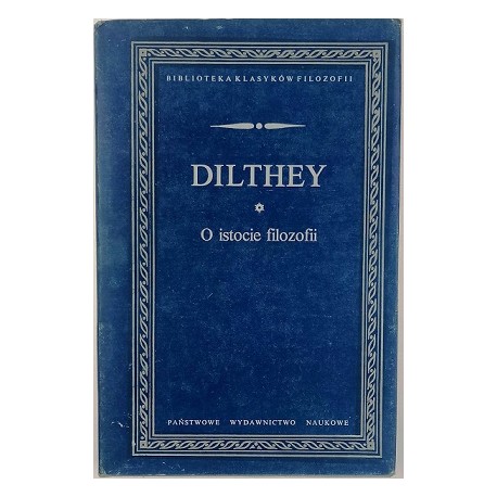 O istocie filozofii Dilthey