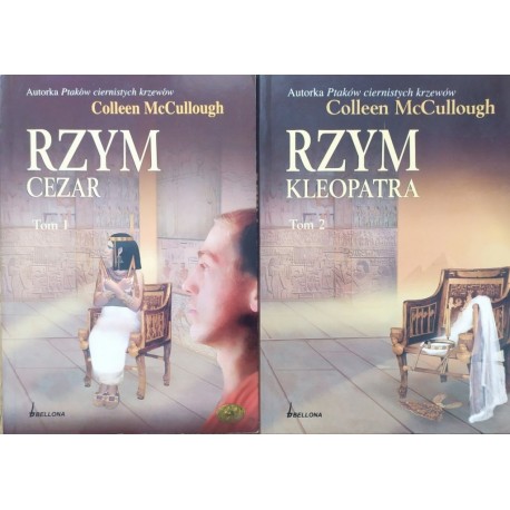 Rzym Cezar Kleopatra 2 tomy Colleen McCullough