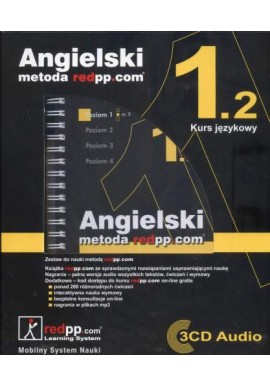Angielski Metoda Redpp.Com Kurs 1.2 Książka + 3 x CD