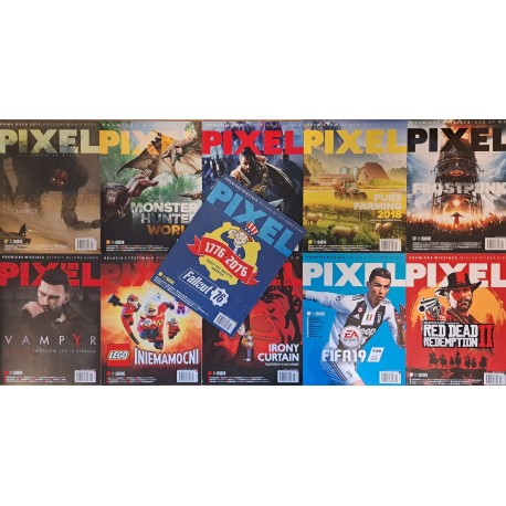 Magazyn PIXEL Rok 2018 kpl - 11 numerów