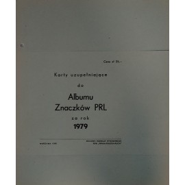 Karty uzupełniające do Albumu Znaczków PRL za rok 1979