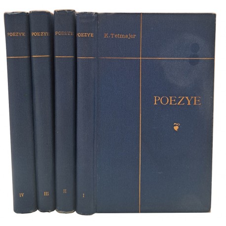 Poezje tom I-IV Kazimierz Przerwa-Tetmajer 1905 r.