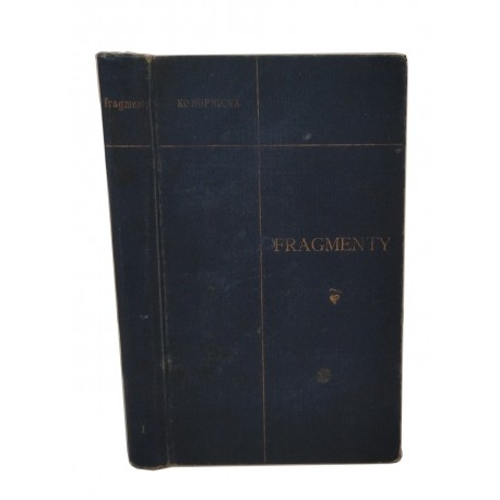 KONOPNICKA MARIA Poezye I Fragmenty 1902