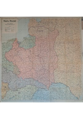 Mapa Polski 1:1 500 000 1921