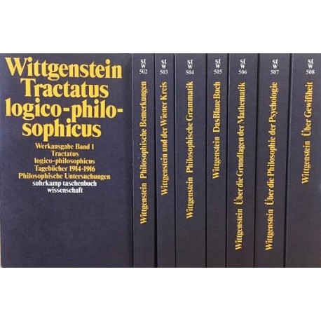 Werkausgabe in 8 Banden Ludwig Wittgenstein