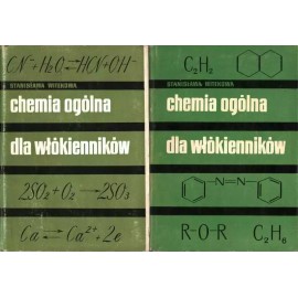 Chemia ogólna dla włókienników Stanisława Witekowa (kpl - 2 tomy)