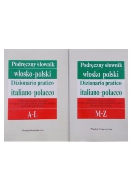Podręczny słownik włosko-polski Dizionario pratico italiano-polacco Wojciech Meisels (kpl - 2 tomy)