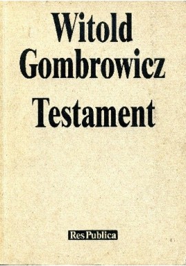 Testament Witold Gombrowicz