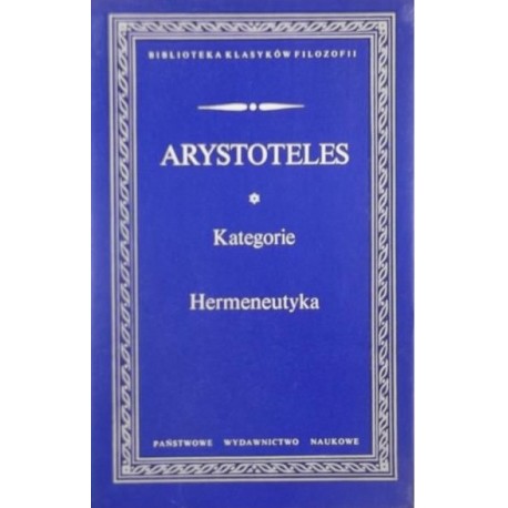 Kategorie Hermeneutyka Arystoteles