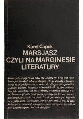Marsjasz czyli na marginesie literatury Karel Capek