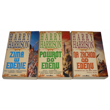 Harry Harrison Trylogia EDEN Na zachód od Edenu Zima w Edenie Powrót do Edenu