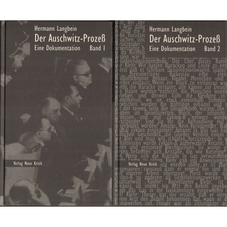 Der Auschwitz-Prozess: Eine Dokumentation Band 1-2 Hermann Langbein