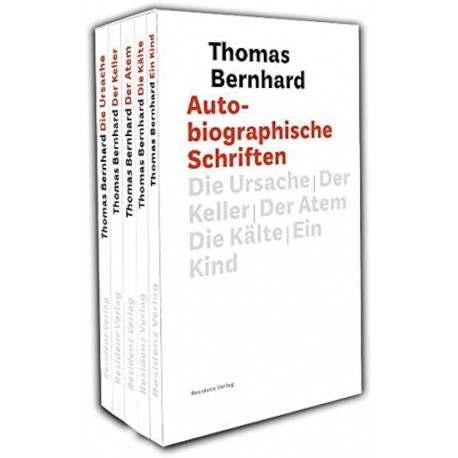 Autobiographische Schriften: Die Ursache / Der Keller / Der Atem / Die Kalte / Ein Kind 5 Bde Thomas Bernhard