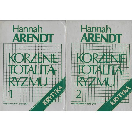 Korzenie totalitaryzmu Hannah Arendt (kpl - 2 tomy)