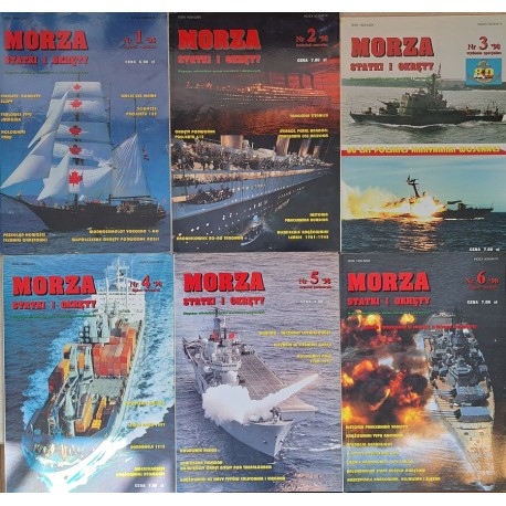 Magazyn Morze Statki i okręty Rok 1998 KOMPLET