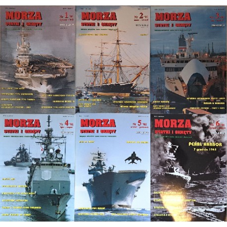 Magazyn Morza Statki i okręty Rok 2001 KOMPLET