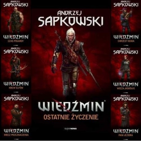 Wiedźmin Andrzej Sapkowski (kpl - 7 tomów)
