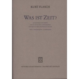 Was ist Zeit? Kurt Flasch