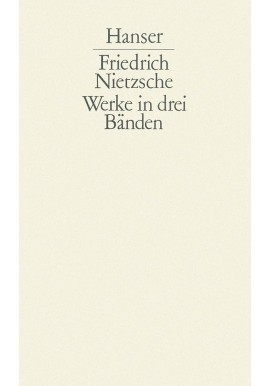 Nietzsche Index zu den Werken in drei Banden Karl Schlechta