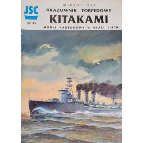 Model kartonowy JSC nr 46 Krążownik torpedowy Kitakami