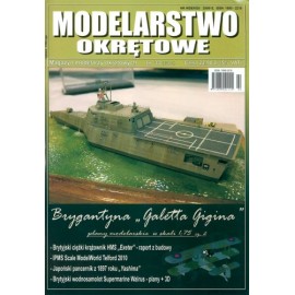 Modelarstwo Okrętowe nr 33 2/2011 Brygantyna "Galetta Gigina" plany modelarskie w skali 1:75 cz.2