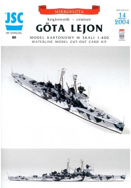 Model kartonowy JSC nr 80 Krążownik - cruiser Gota Lejon