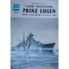 Model kartonowy JSC nr 40 Ciężki krążownik Prinz Eugen