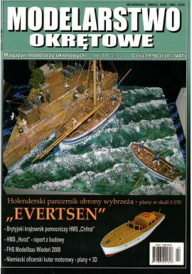 Modelarstwo Okrętowe nr 17 (4/2008) Holenderski pancernik obrony wybrzeża "EVERTSEN"
