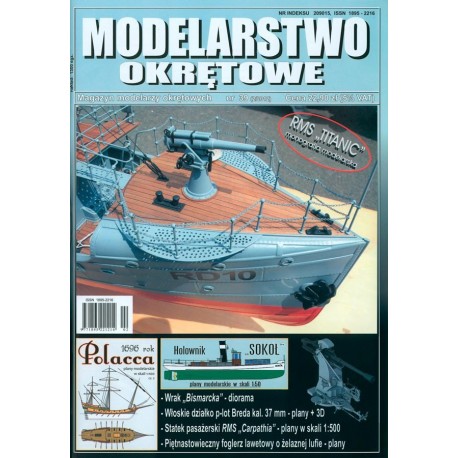 Modelarstwo Okrętowe nr 39 (2/2012) Polacca 1696 rok cz. 2