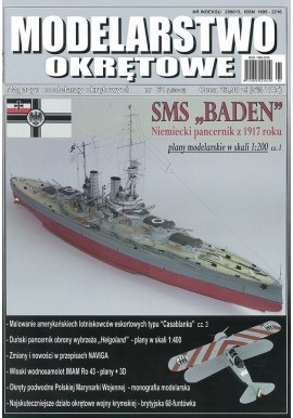Modelarstwo Okrętowe nr 62 (1/2016) SMS "BADEN" Niemiecki pancernik z 1917 roku cz. 1