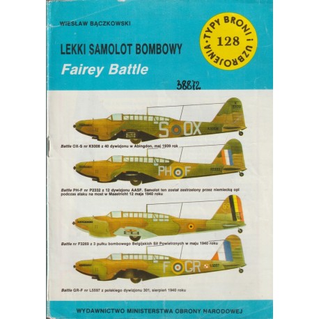 Lekki samolot bombowy Fairey Battle Wiesław Bączkowski