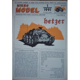 Mikro Model 1/1991 Niemieckie lekkie działo samobieżne HETZER